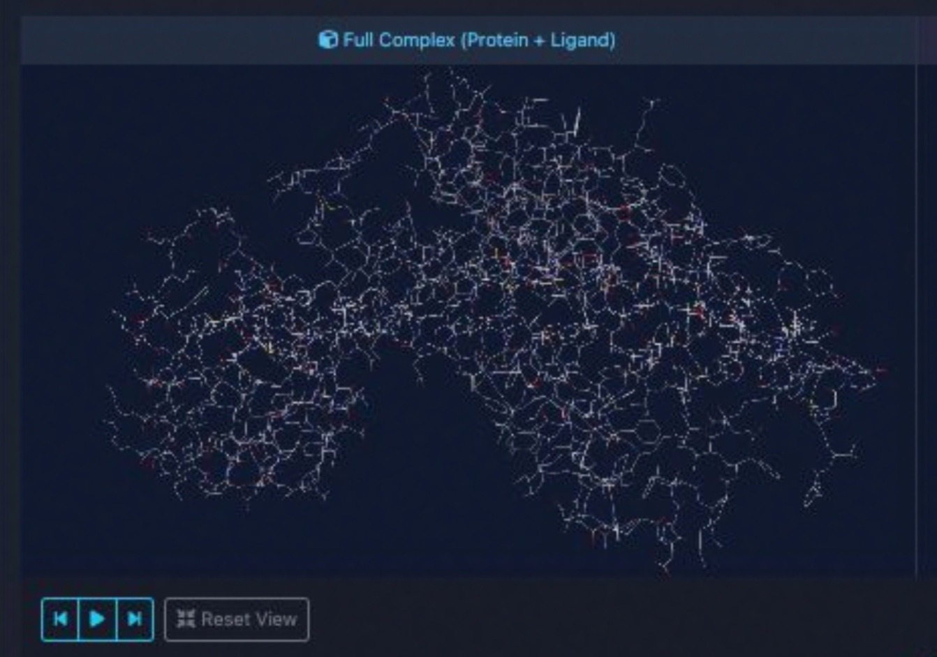 3D molecular dynamics simulation output